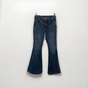 Wrangler Retro High Rise Trumpet Flare Jeans Super Bells Size 27x34